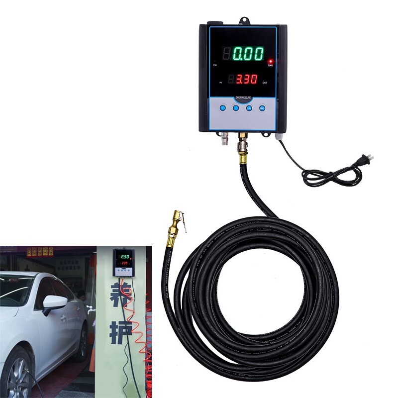 Wall-Mounted Car Tyre Inflator Preset Pressure Digital Tire Inflation Tool 1PCS