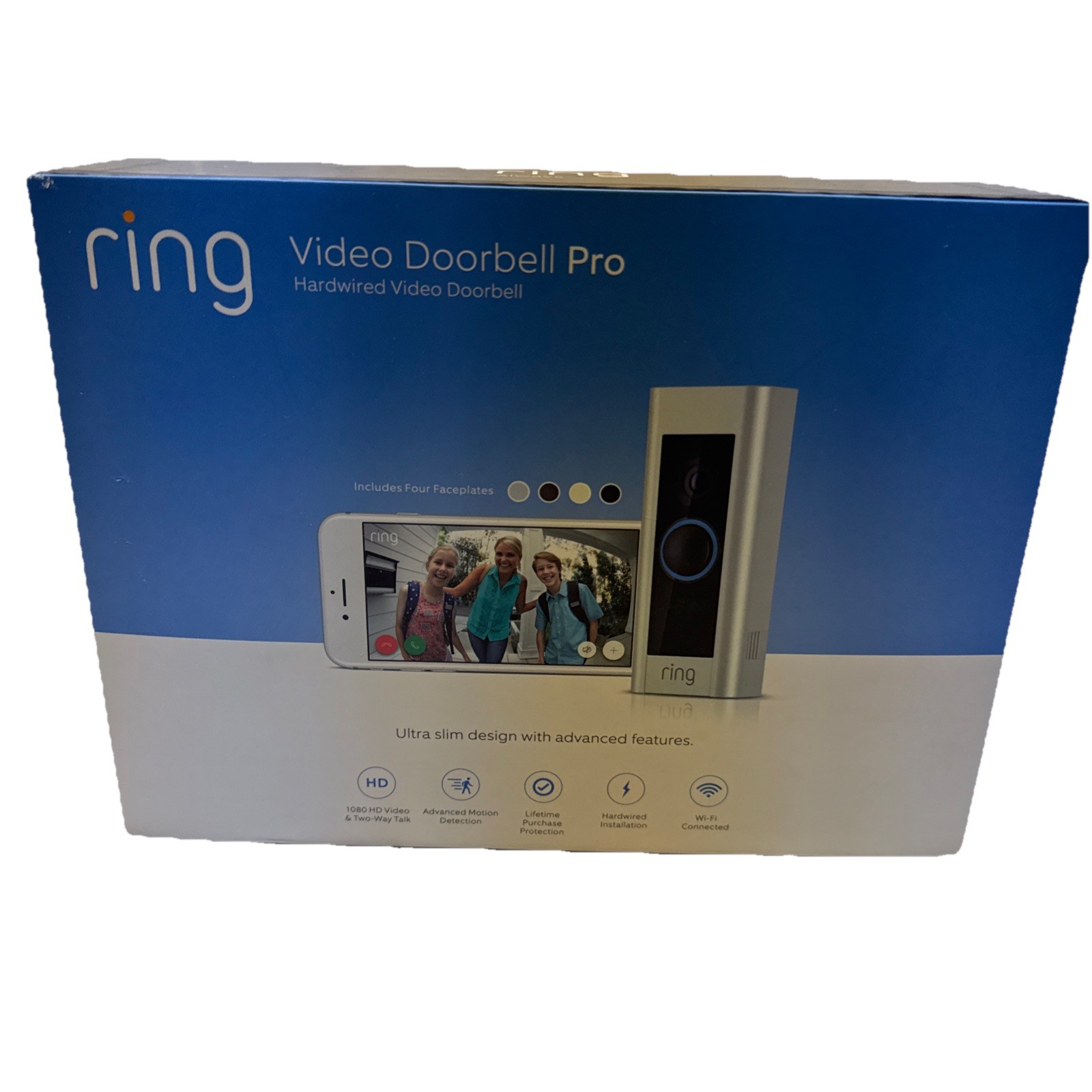 Ring Wired Doorbell Plus Video Doorbell Pro Video Camera 1080p HD Wifi Cam Set