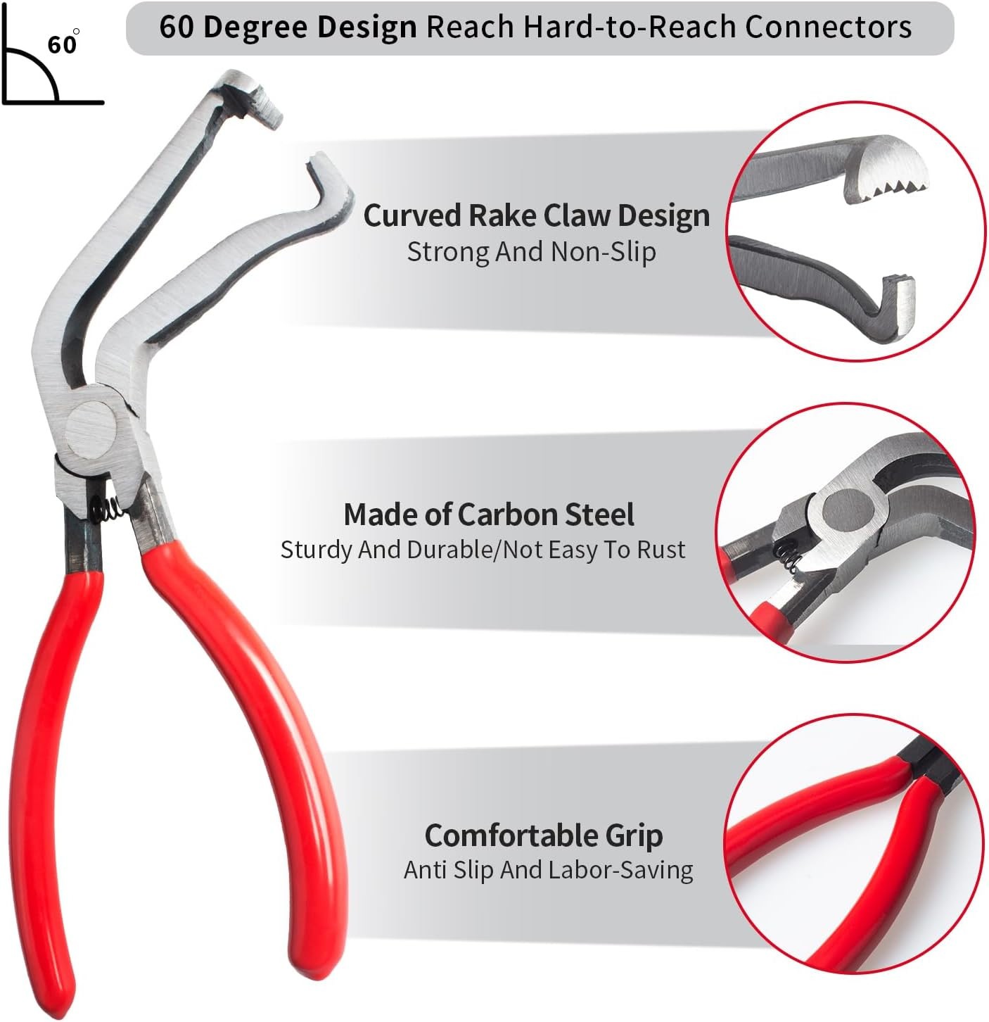 4Pcs/Set Electrical Disconnect Pliers for Cars, Electrical Connector Separator