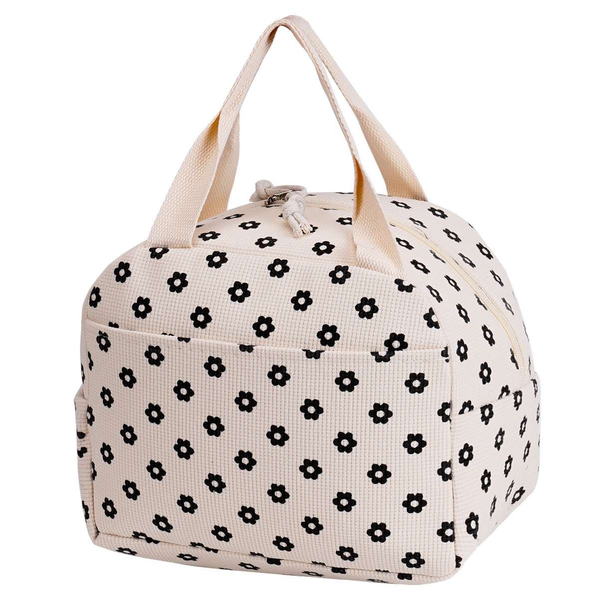 Men Women Kids Reusable Cute Tote Insulated Lunch Bag For Work Office School