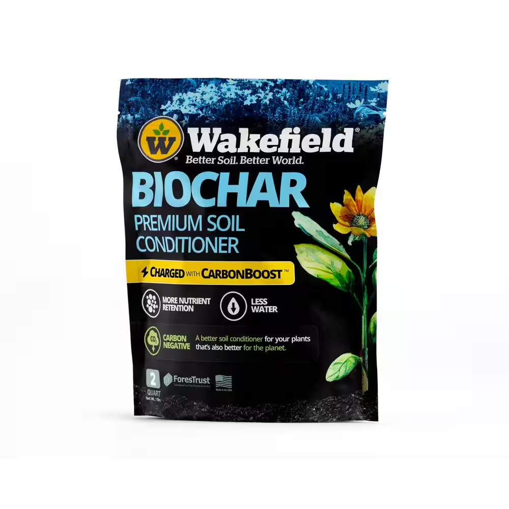 Biochar with Carbonboost, Soil Amendment-2 Qt. Bag