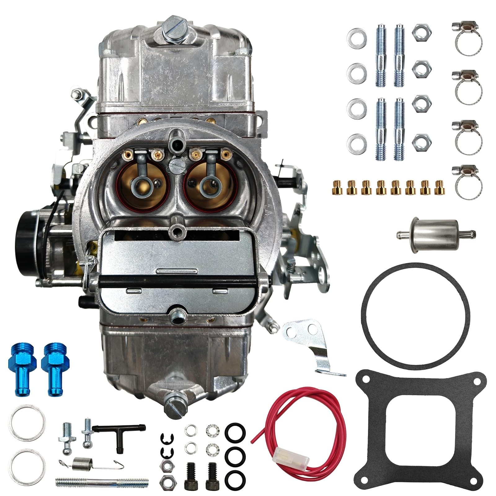 Carburetor 650 CFM 4150 Model 4 Barrel Double-Pumper Compatible with Holley