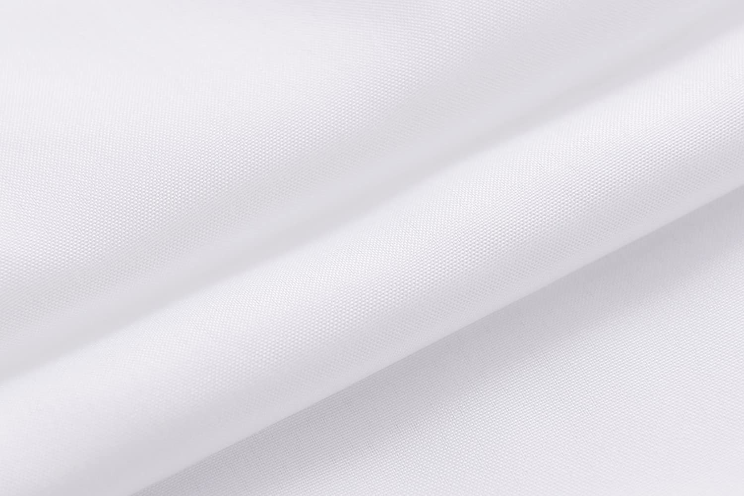 Fabric Shower Curtain Liner Solid White with Magnets, Hotel Quality, 70 X 72