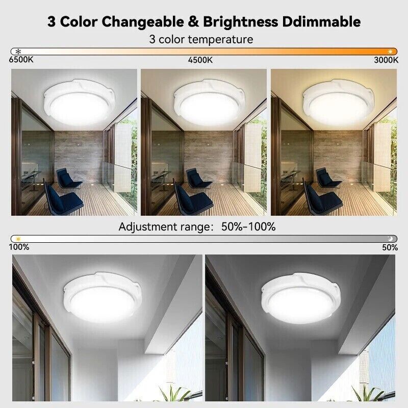 3X Ceiling Light Solar Panel Remote Control Pendant Lamp Indoor Corridor Garden