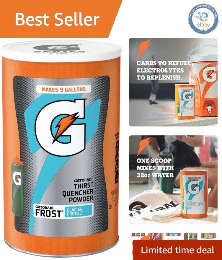 Mildly Sweet Gatorade Frost Glacier Freeze – 76.5 Ounce Electrolyte Drink