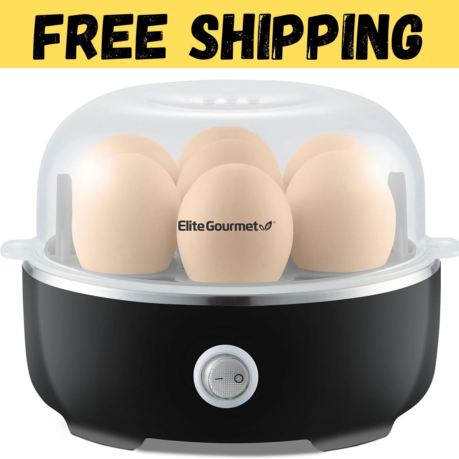EGC115B Easy Egg Cooker Electric 7-Egg Capacity Soft Medium Hard-Boiled Egg…