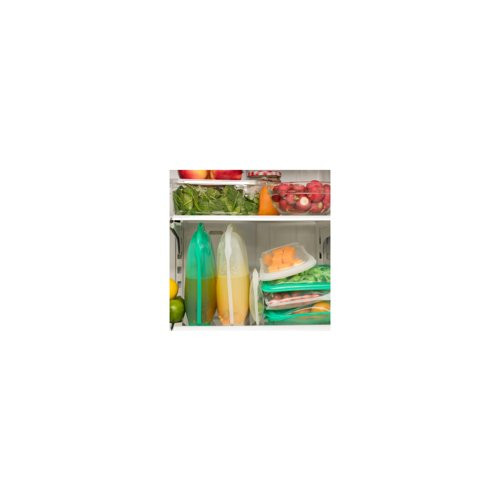 Cuisipro Silicone Seamless Reusable Bag Green 7.25 x 5.25-In13.6 fl oz 2-pack