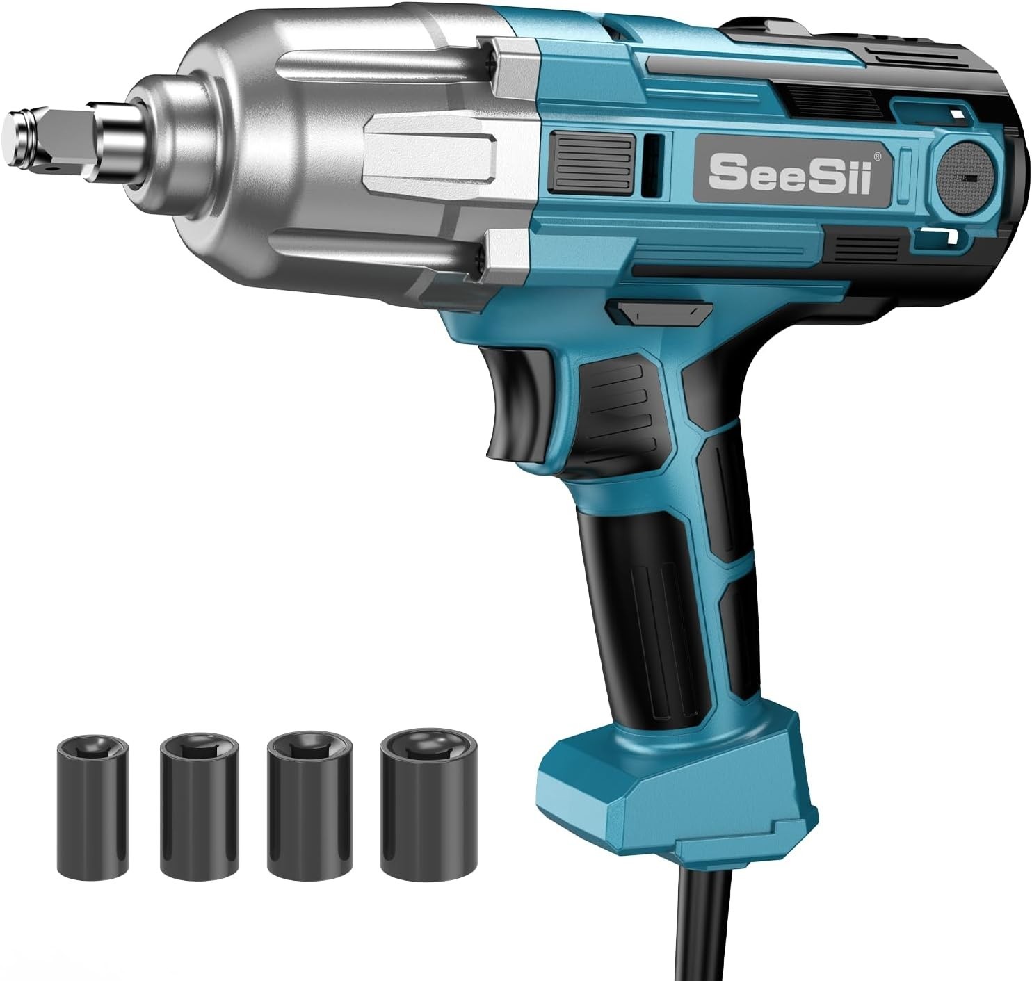Electric Impact Wrench Corded, 368Ft-Lbs(500N.M) Torque 1/2 Inch Impact Gun with