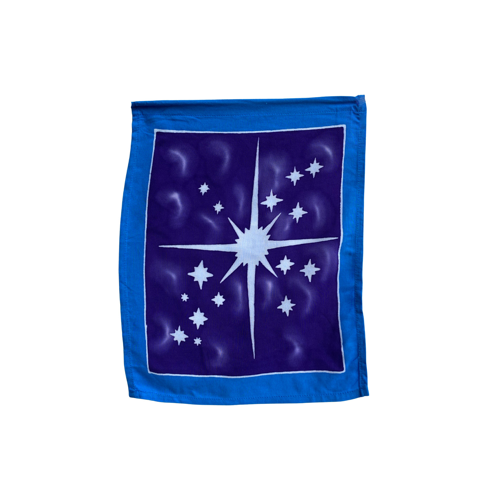 Celestial Sun Moon Star Planet Prayer Flag wall hanging String Bali Batik art