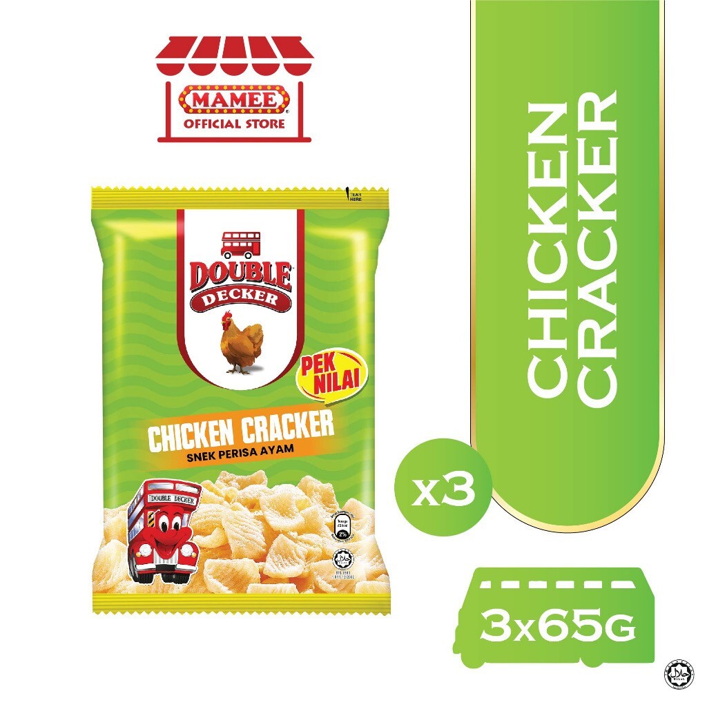 DOUBLE DECKER CHICKEN CRACKER (3 packs x 65gm)