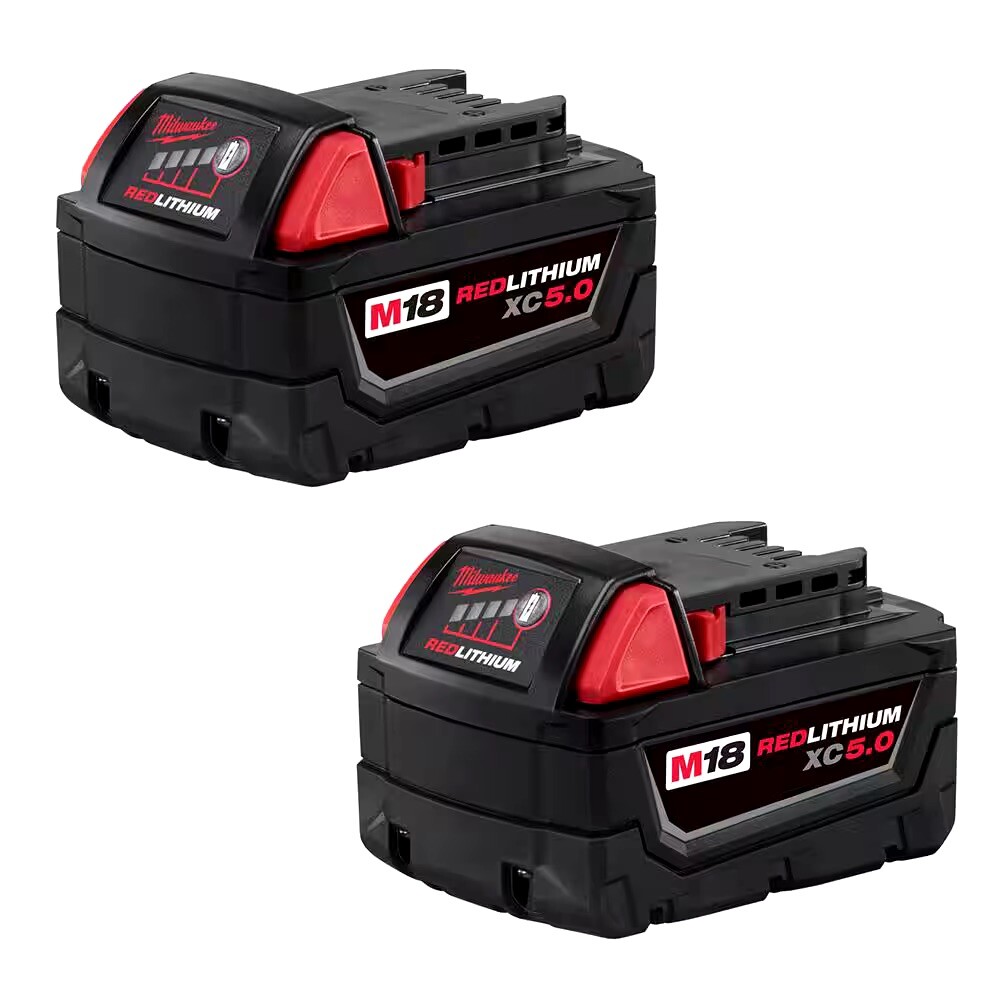 Milwaukee M18 48-11-1852 Extended Capacity Batteries – Black (Pack of 2)