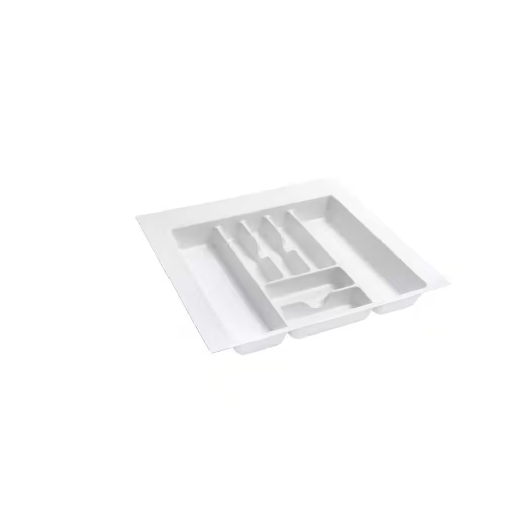2.38 In. H X 21.87 In. W X 21.25 In. D Extra Large Glossy White Cutlery Tray Dra