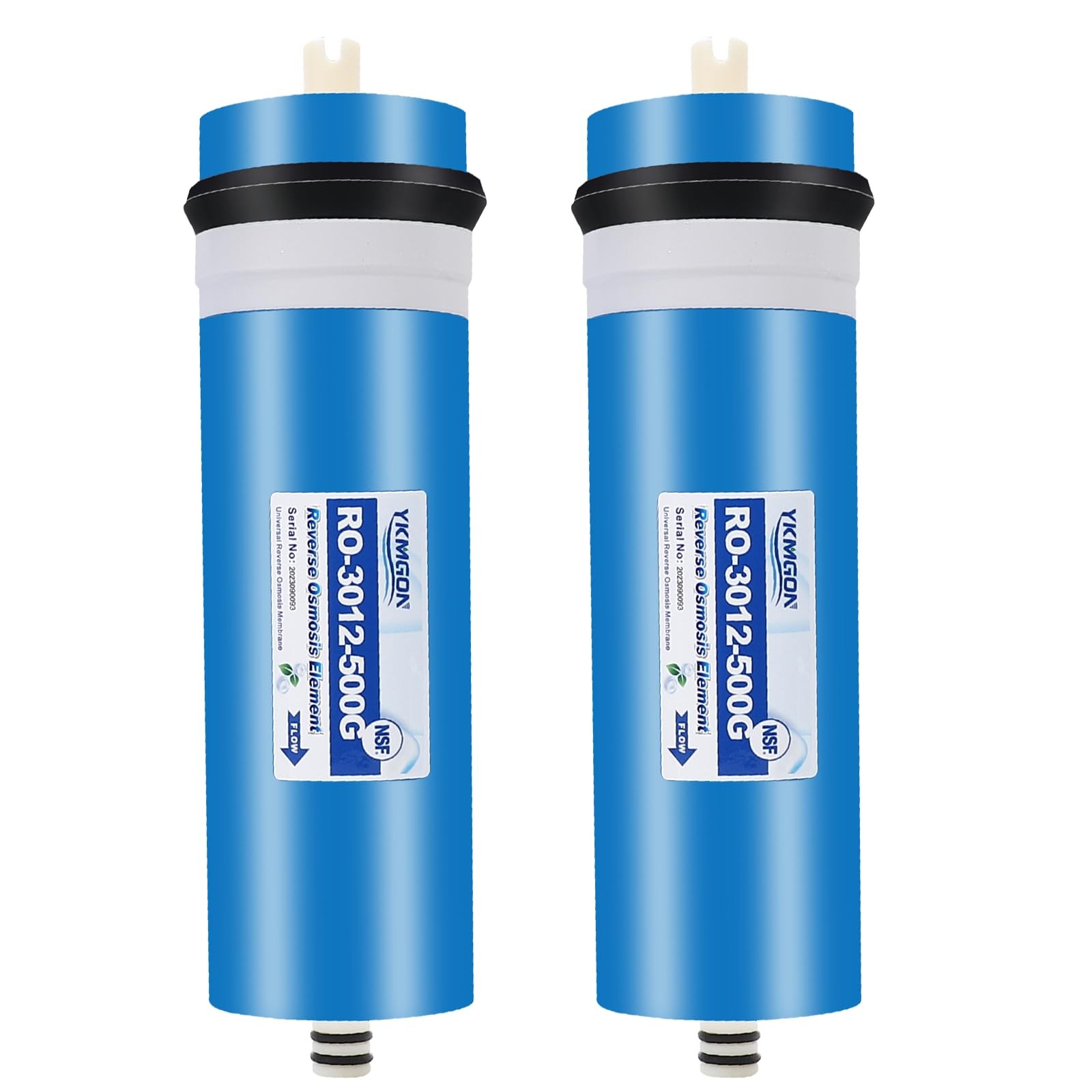 YKMGON 2Pack 500 GPD Universal Reverse Osmosis RO Membrane Element，3.0″x12″ R…