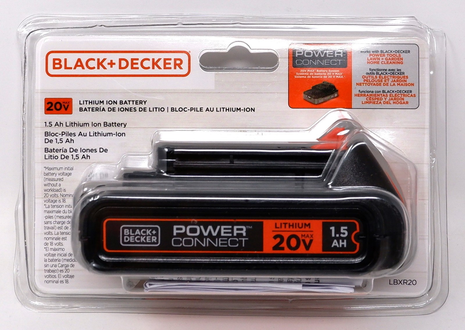 BLACK & DECKER GENUINE LBXR20 20V LITHIUM ION BATTERY 1.5AH 30WH – NEW & SEALED!
