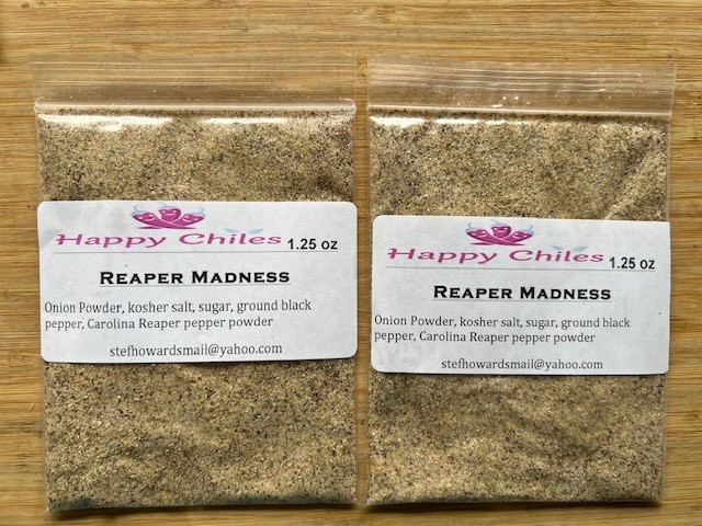 Happy Chiles Carolina Reaper Mix. 2.5 oz