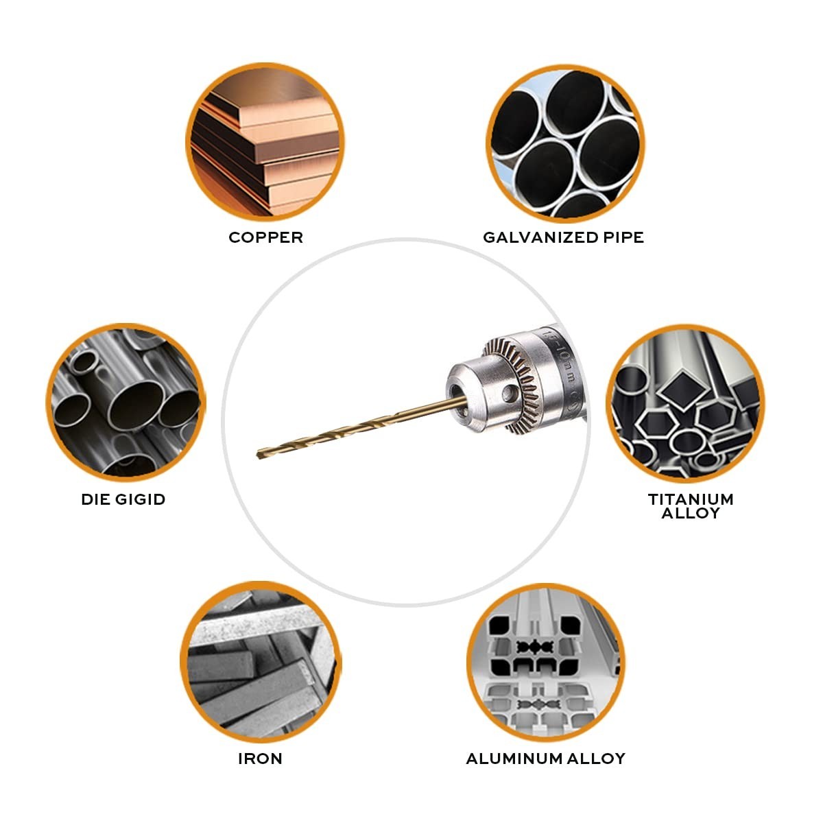 1/16 Inch Drill Bits 13 Pack – Industrial Grade M35 1-3/16″ Length & 135 Degr…