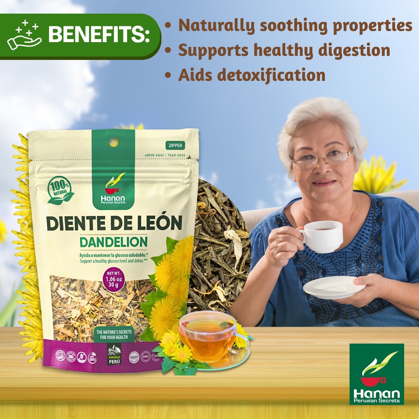Dandelion Loose Leaf and Root Tea – Te de Diente de Leon Herbal Tea from Peru 2
