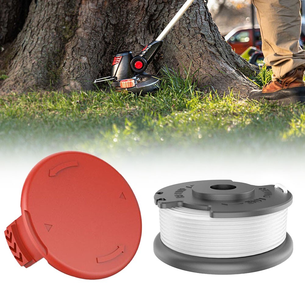 For Hyper Tough Spool Trimmer Line+Cap Cover HT19-401-003-06 & HT19-401-003-07