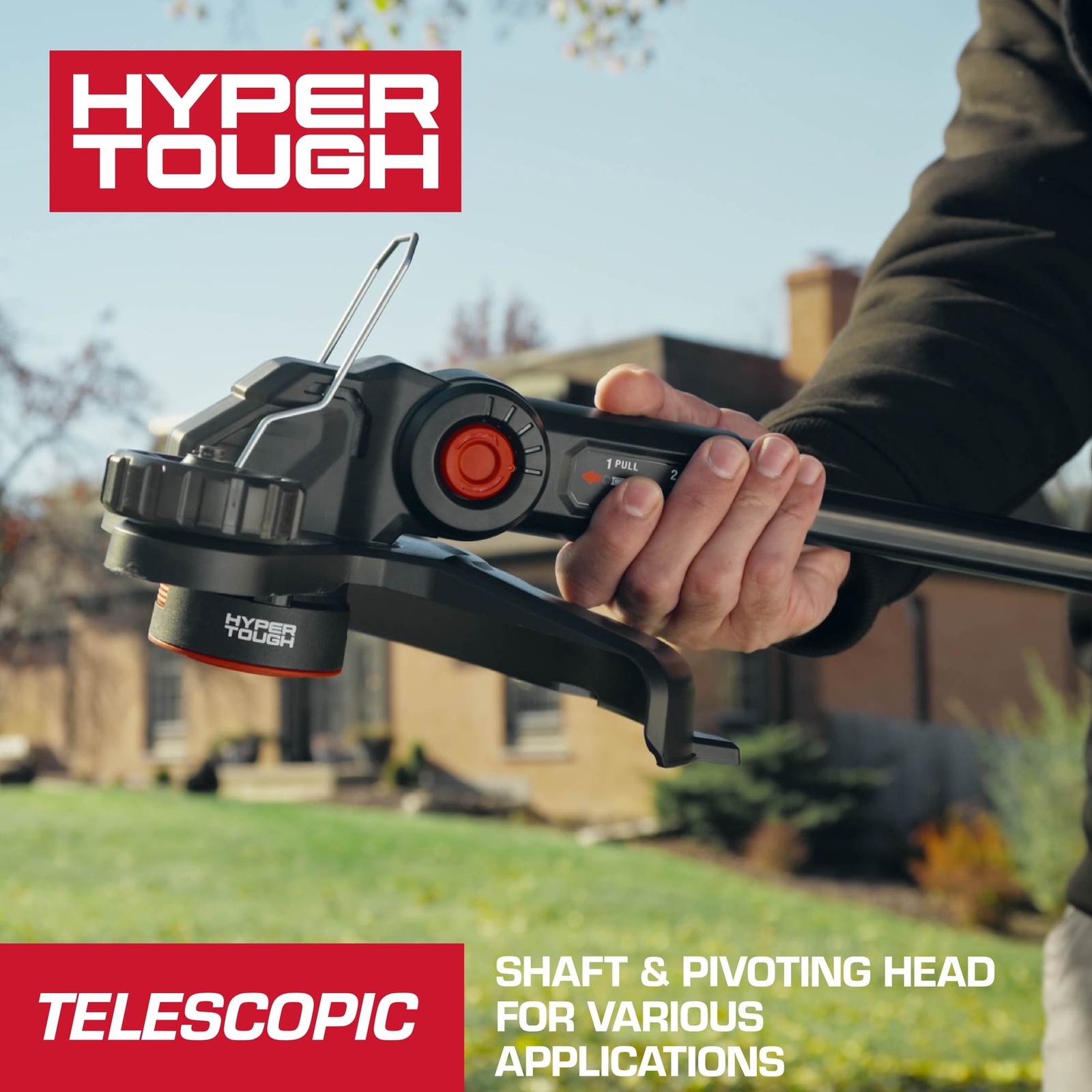 Hyper Tough 20V Brushless 12″ String Trimmer Kit 2.0Ah Open Box HT21-401-003-02