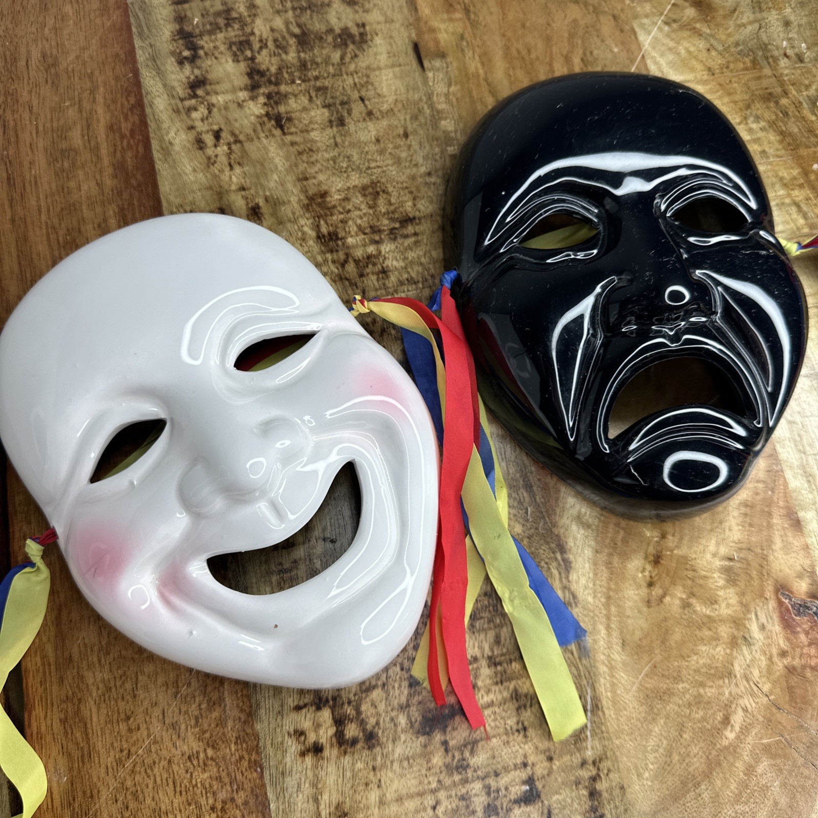 Vintage Price Products Punchline Comedy Tragedy Mask Set