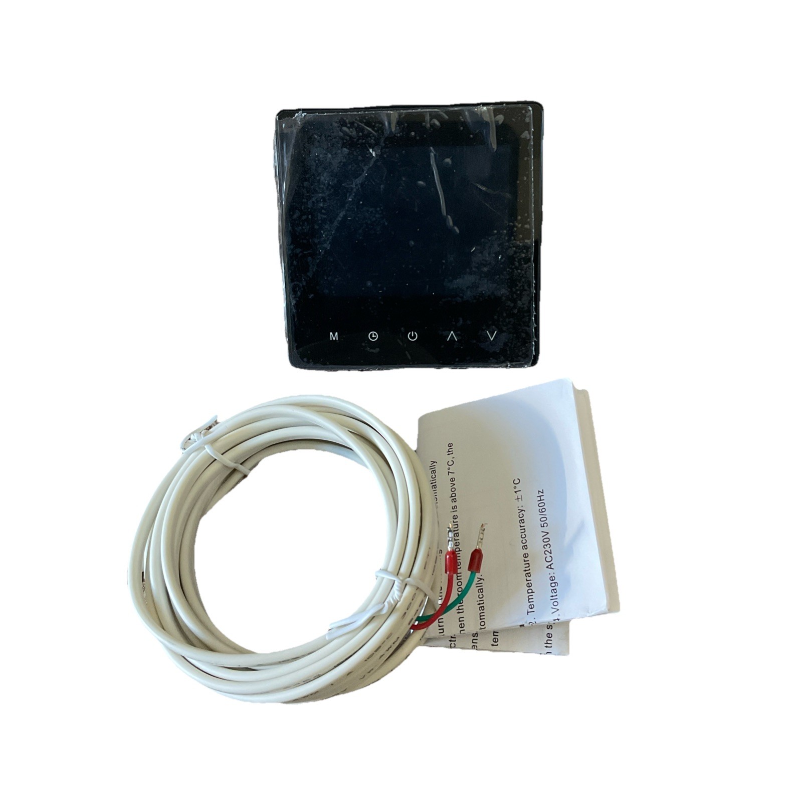 Touch Screen Digital Heating Thermostat Programmable Wall Mounted 3.4in x 3.4in
