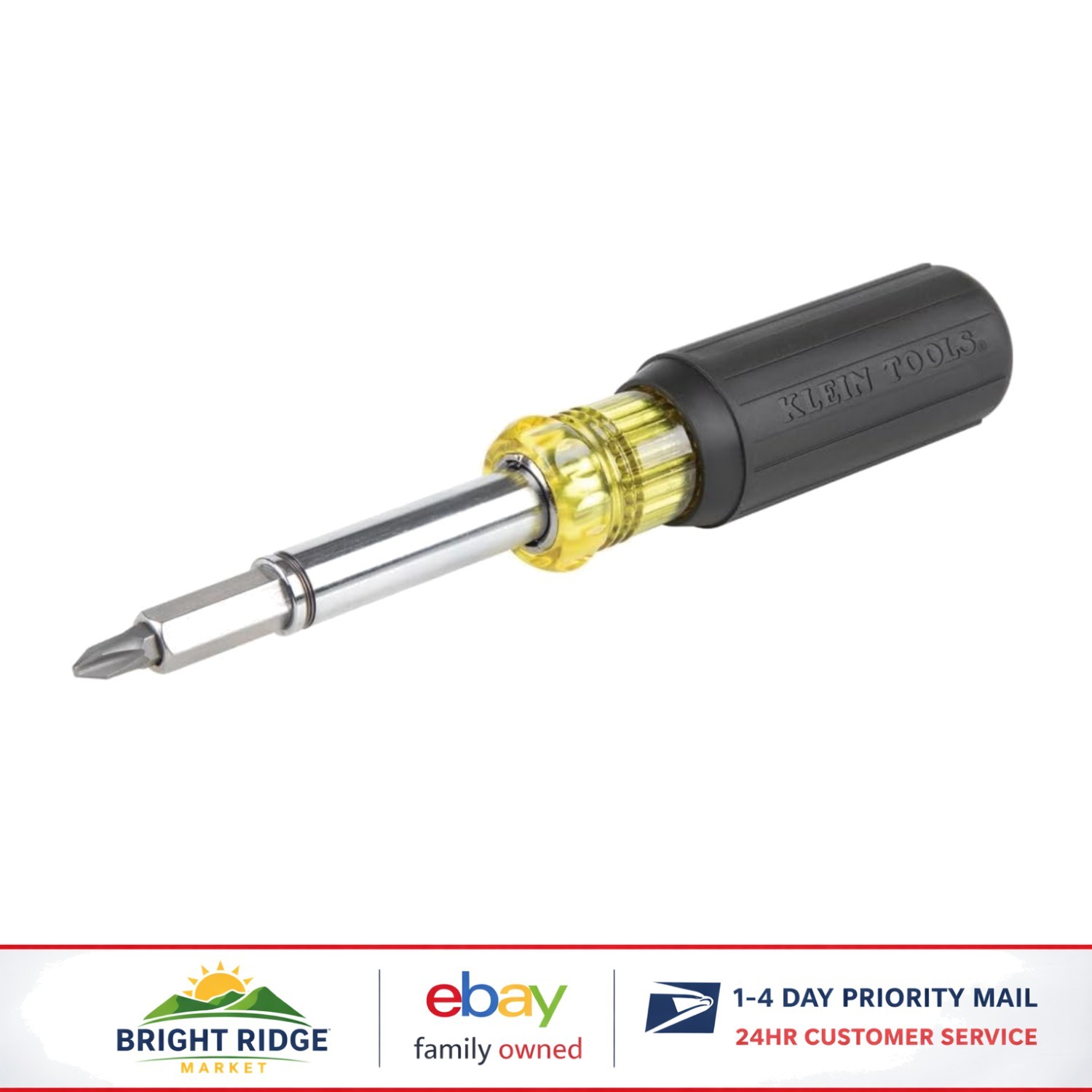 Versatile 11-in-1 Screwdriver with Magnetic Tip and Nut Driver Sizes Included