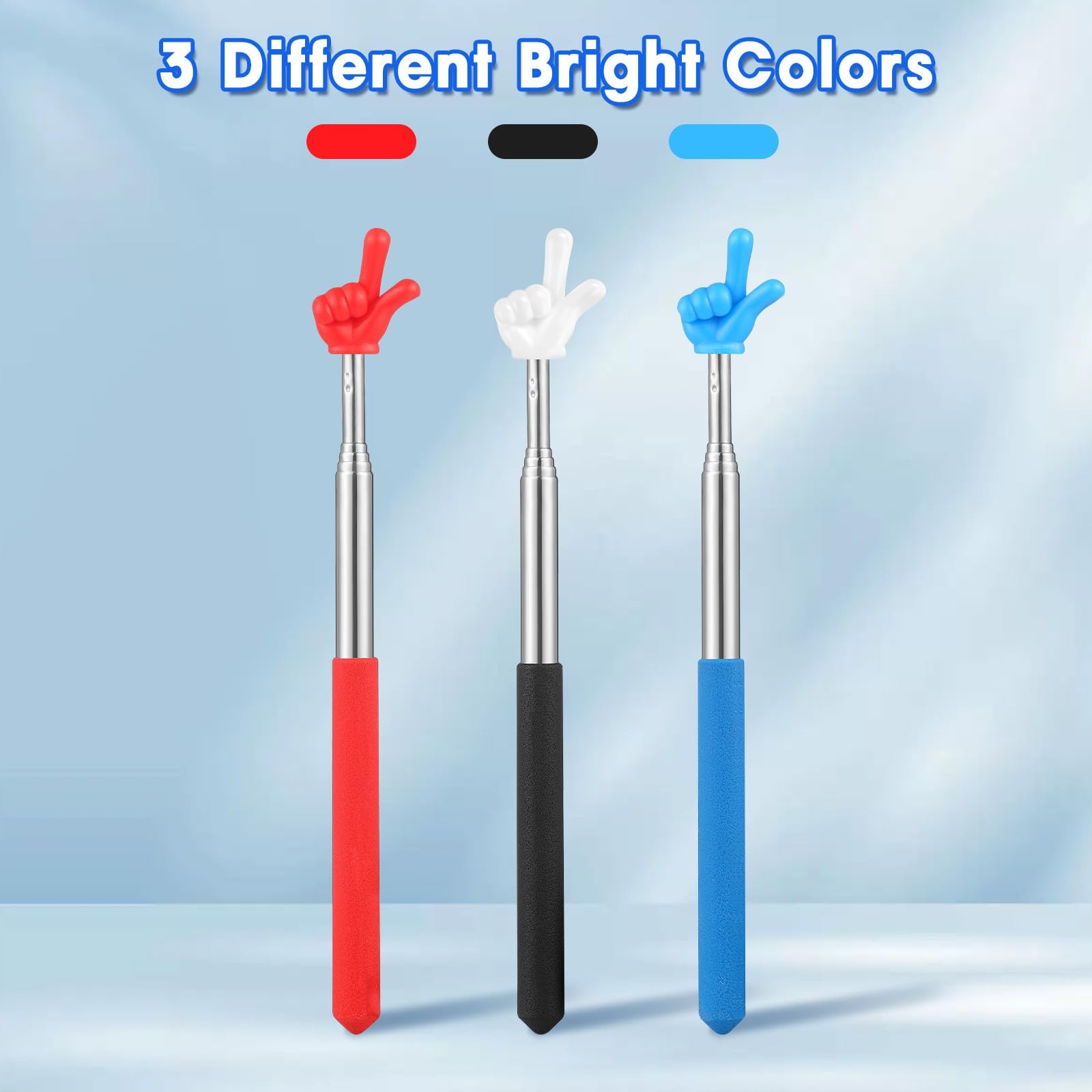 3 Pcs Pointer Finger Stick Multipurpose Teacher Pointer Stick Extendable Class