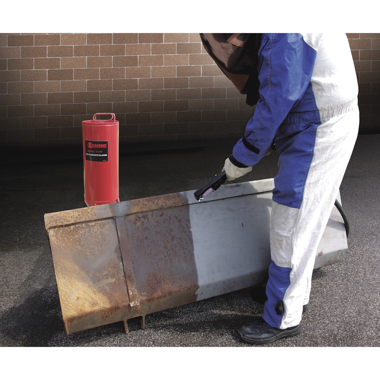 Allsource Abrasive Pressure Blaster, 100-Lb. Capacity, Model# 41600