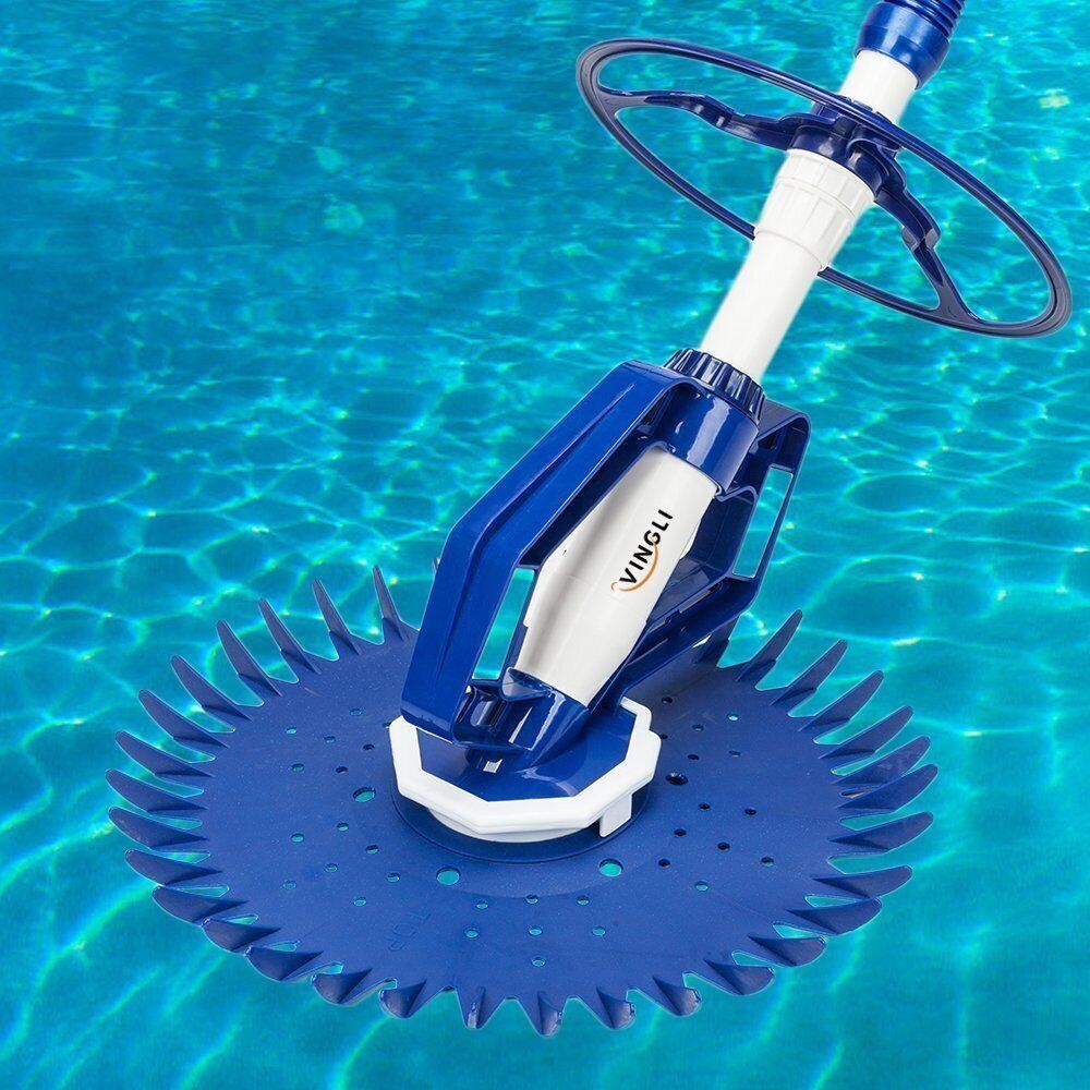 Automatic Swimming Pool Vacuum Cleaner Inground Above Ground, Hose Set Outdoor