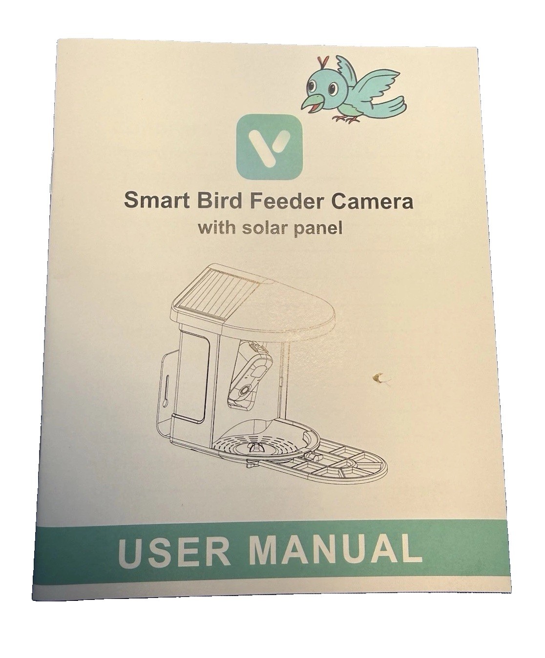 New Smart Bird Feeder Camera Solar Panel Peck Cam Birdwatchers AI Identification
