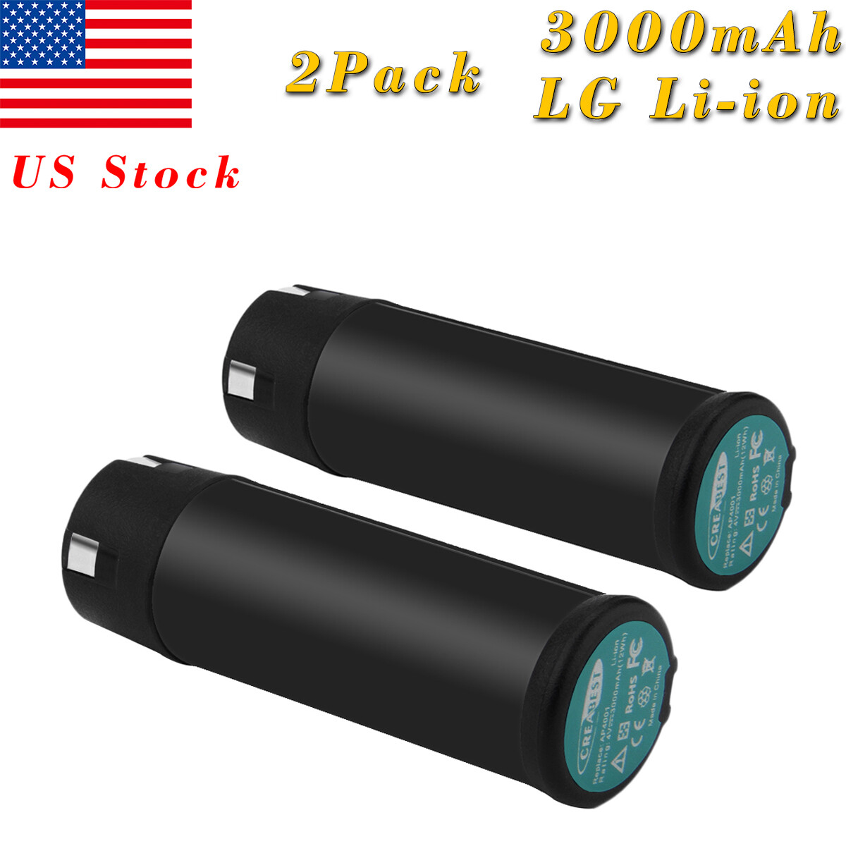 2x3000mAh 4V Li-ion Tools Battery For Ryobi TEK4 AP4001 RP4900 RP4030 RP4010