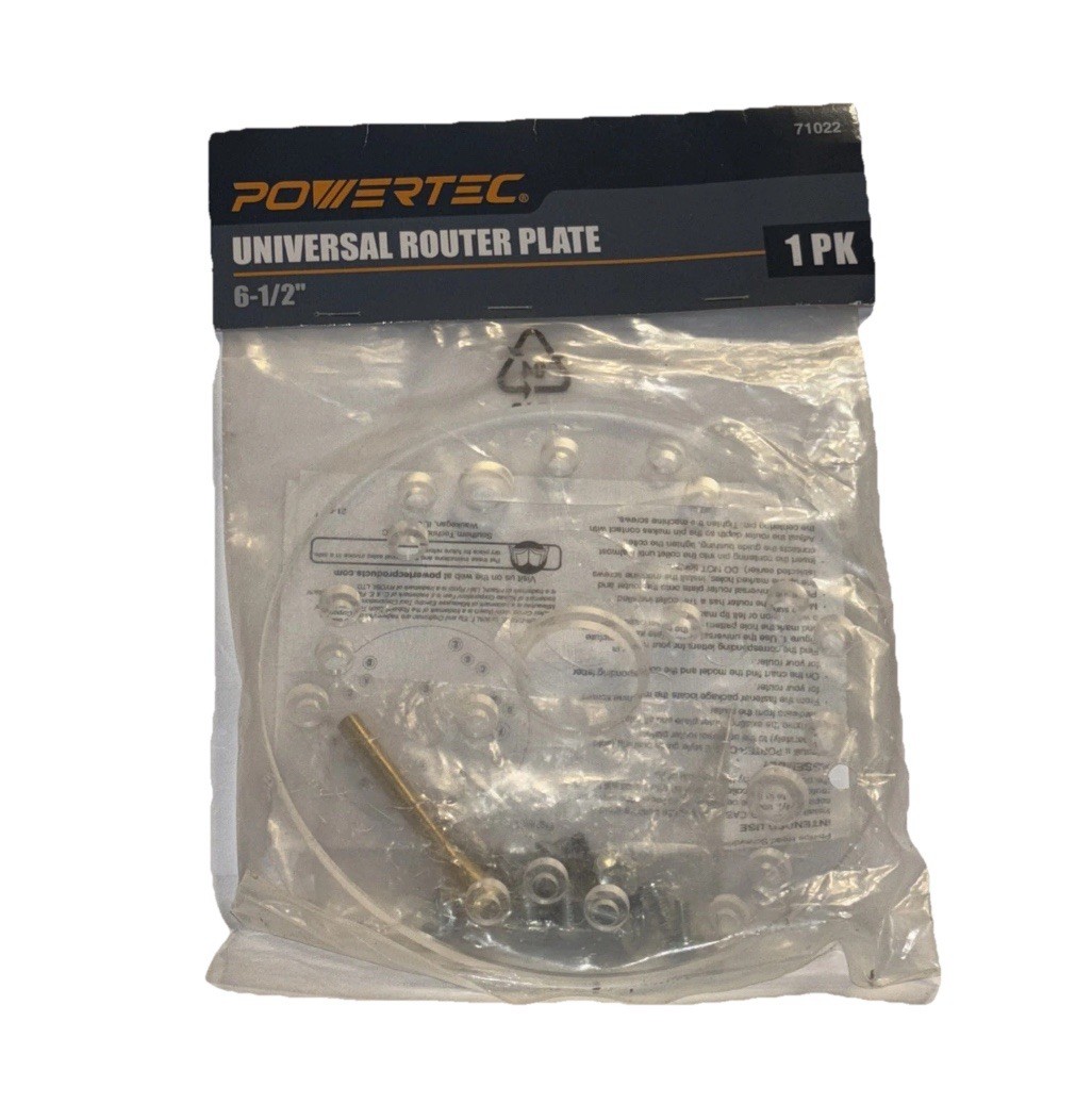 6-1/2” Powertec Universal Router Plate (SHIPS IN 24 HOURS