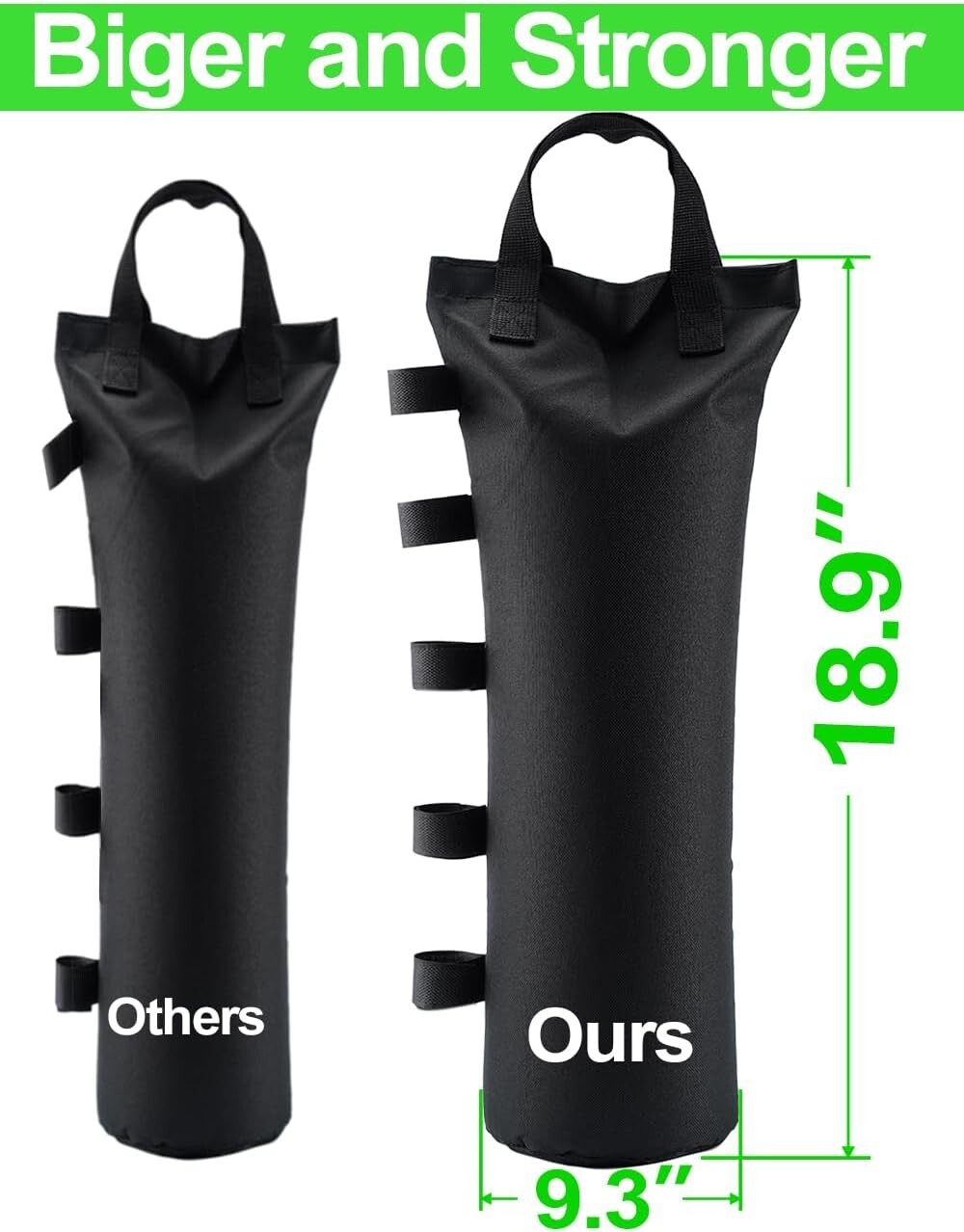 Heavy Duty 120LBS Canopy Weights Sand Bags for Instant Tents 2 or 4 Pack