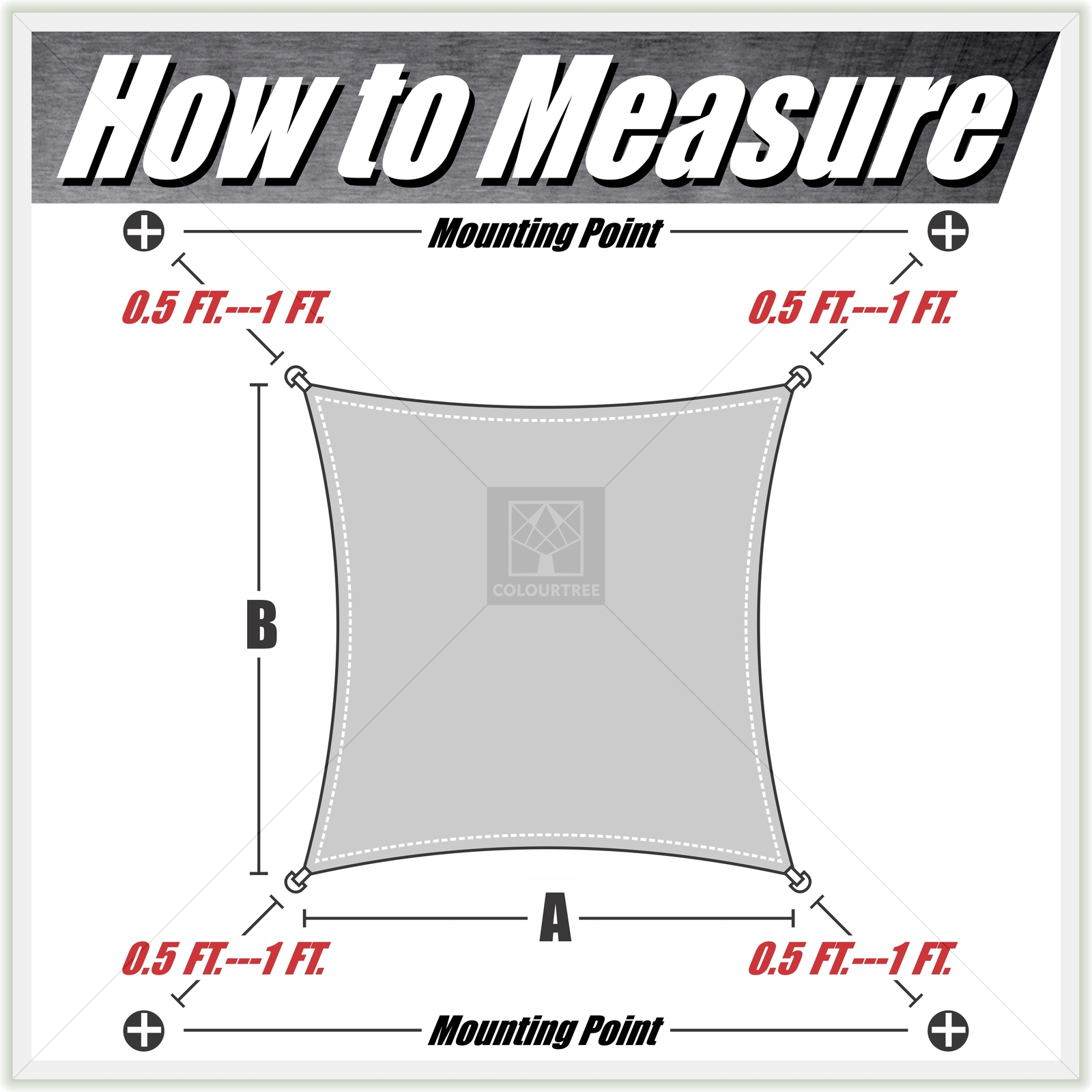 ColourTree Sun Shade Sail Rectangle with Stainless Steel Metal Wire Cable Ropes