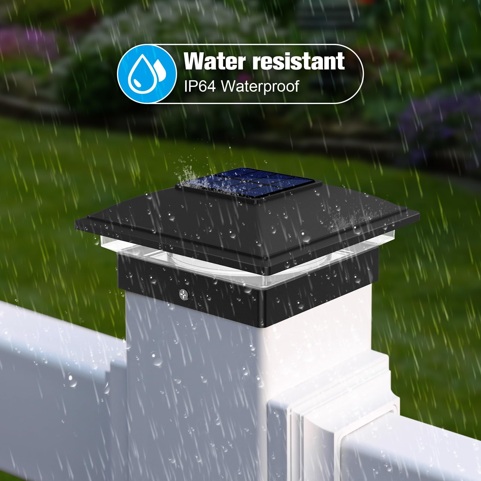 Solar Post Cap Light Outdoor Waterproof 12pack Fence Lights for 4×4 5×5 6×6