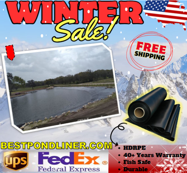 Pond Liner 6X80 Koi fish Winter Sale!!Best fiber 2023, Free Shipping!40+year