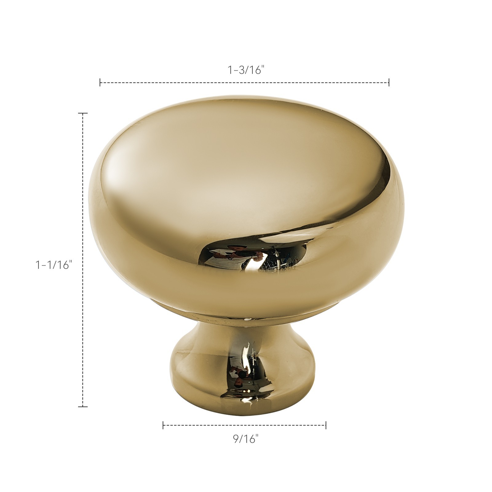 1.18″ Diameter Solid Brass Cabinet Knob Cabinet Handle Classic Drawer Knob