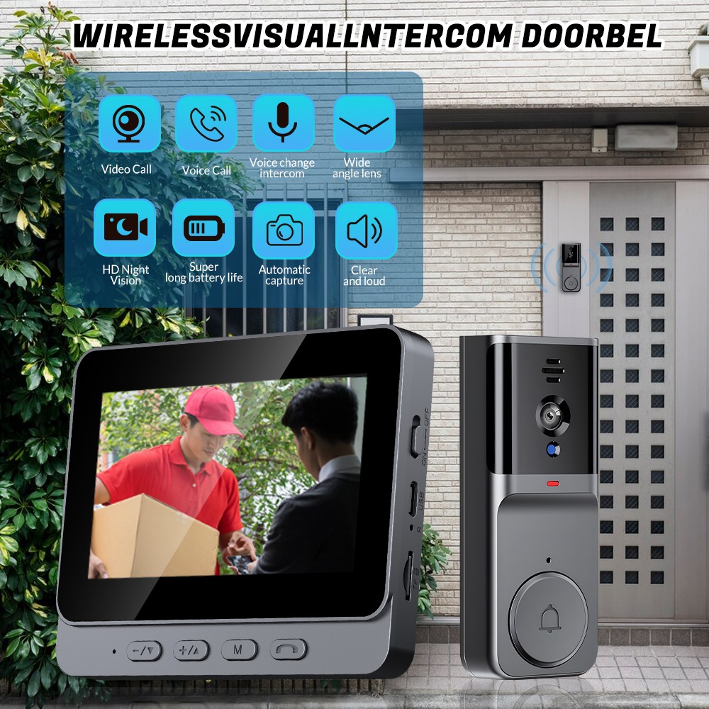 KEPEAK Doorbell With A 4.3-inch 720P HD Display