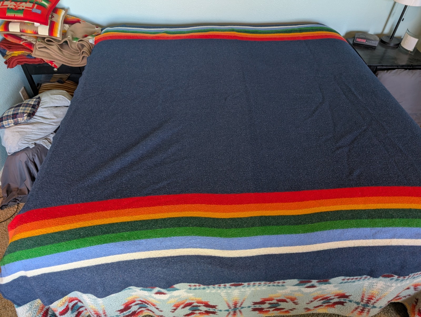 Pendleton Woolen Mills Blanket Crater Lake Pattern Full 80×90