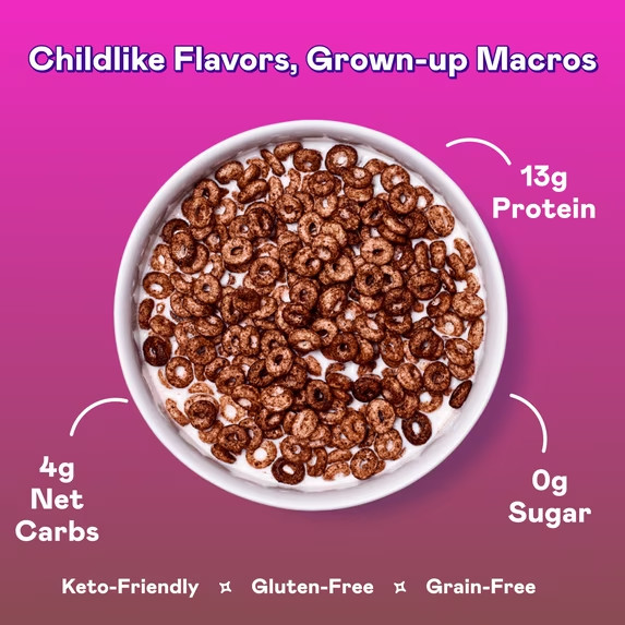 Magic Spoon Cocoa Grain-Free Breakfast Cereal, 7 oz Box (3 PACK) FREE SHIPPING