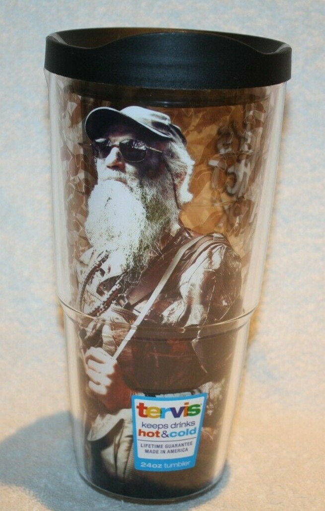 NEW Duck Commander Si Tervis Tumbler 24oz w/ Lid, Hot or Cold, Travel Cup, USA