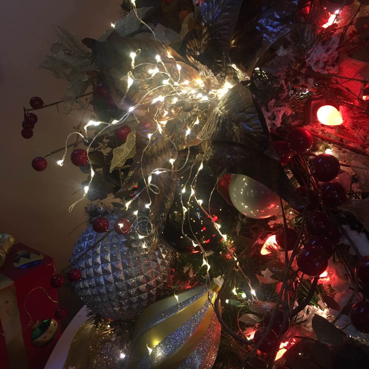 2 Pack 18Ft Battery Operated Mini String Lights with 6 Hrs Timer, Warm White