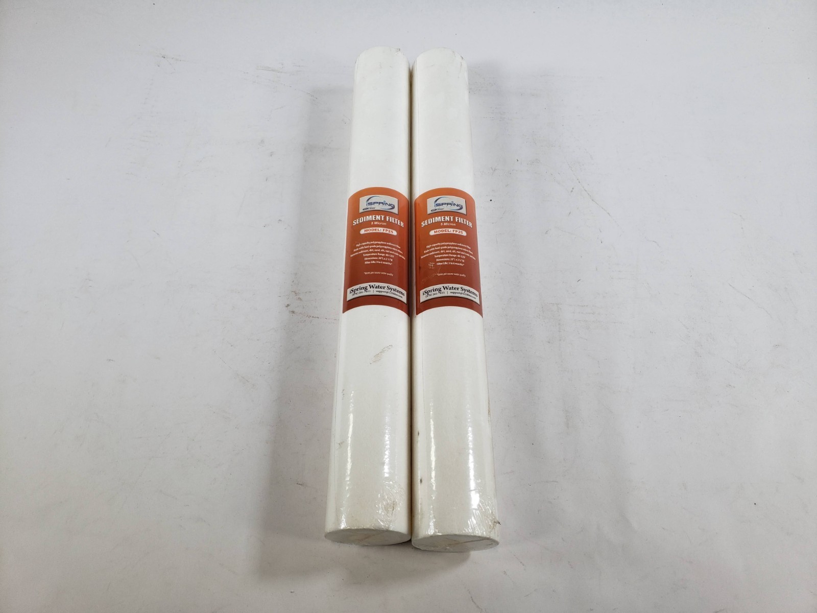 Lot of 2 iSpring 5 Micron Whole House Sediment Water Filter Cartridge 20″ x 2.5″