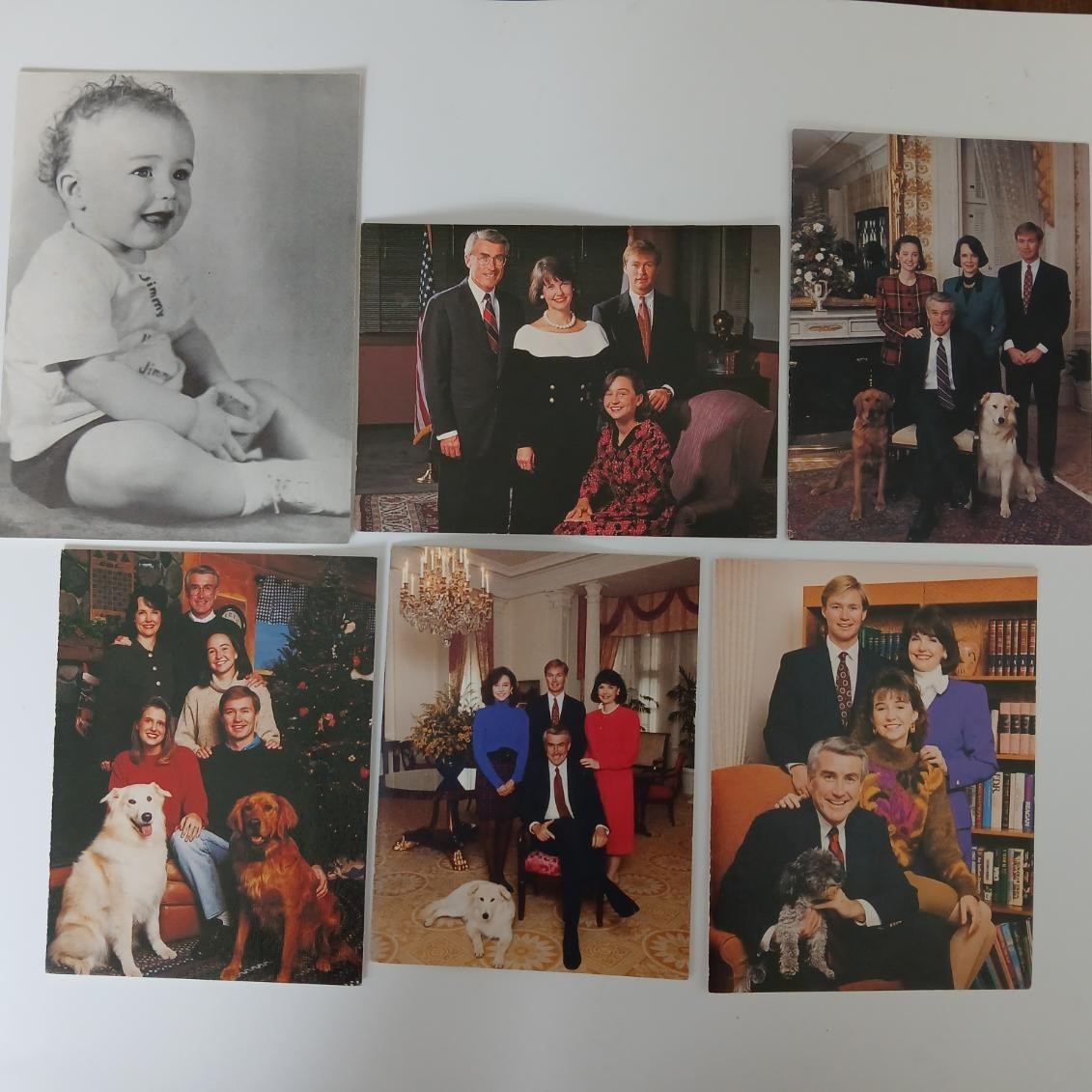 Illinois Governor Jim Edgar Christmas and Birthday Greeting Cards 1990-1996