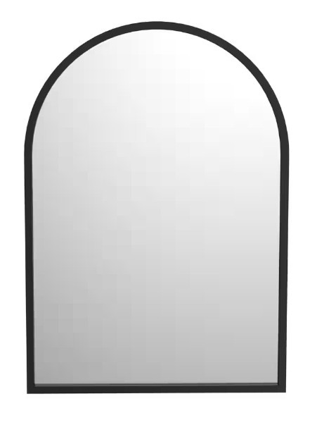16 in. W x 20 in. H Arched Framed Decorative Wall Mounted Bathroom Vanity Mirror