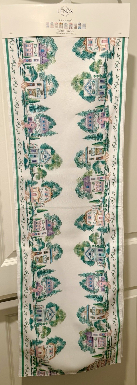 Lenox Spice Village Long Table Runner, 14” x 90”, New With Tags!