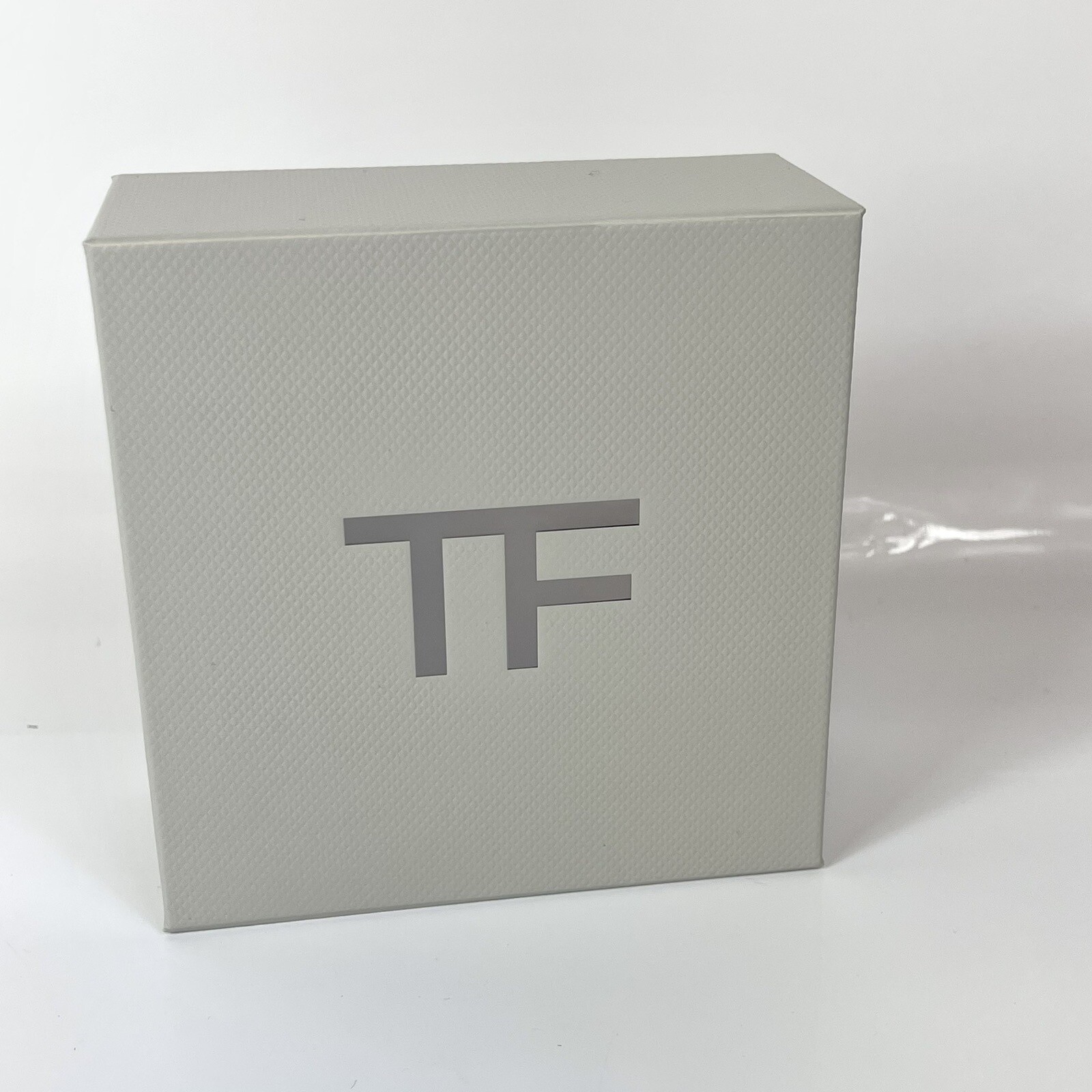 Authentic TOM FORD Extra Small Square Empty Gift Box Container Gray 4.25”x1.75″