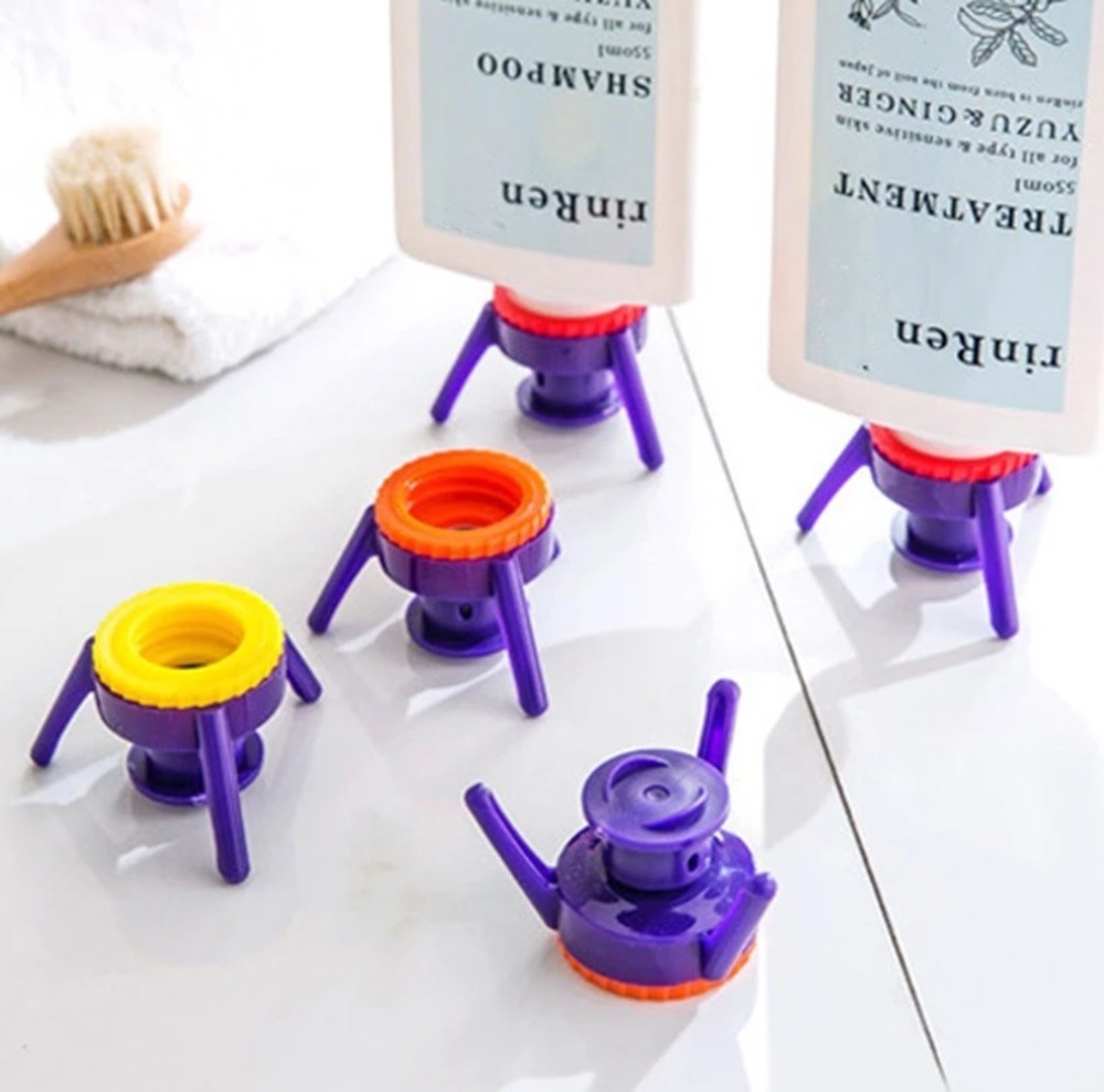 6-Pack Bottle Emptying Kit – Evacuation Dispenser Caps for Shampoo & Lotion