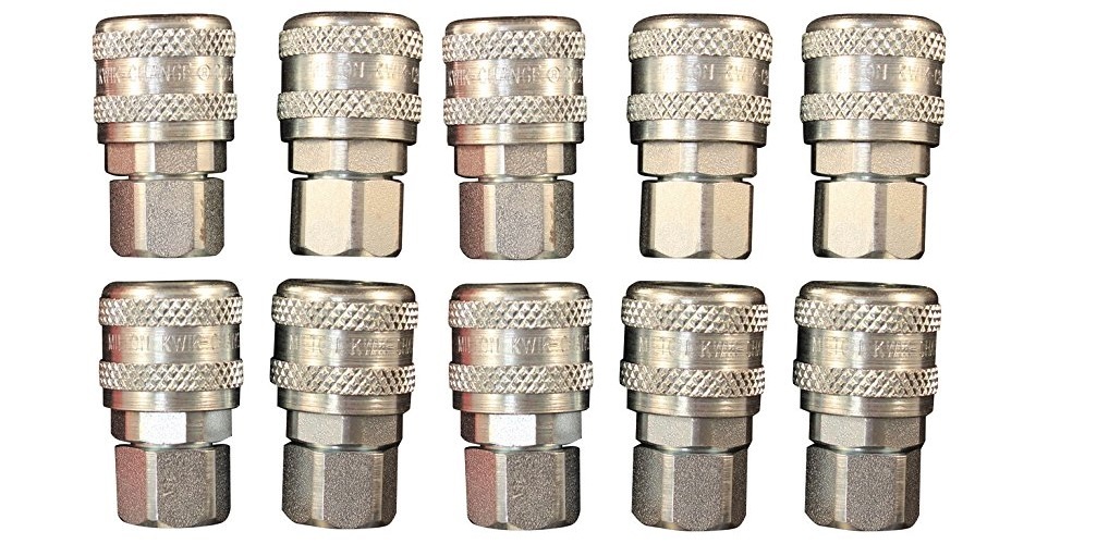 10 Pack MILTON 775 Air Hose Couplers A style 1/4″ Female NPT Threads