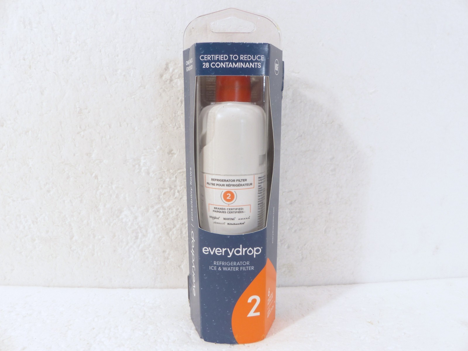 Single Pack EveryDrop Refrigerator Ice & Water Filter 2 EDR2RXD1 (W11602799) NEW